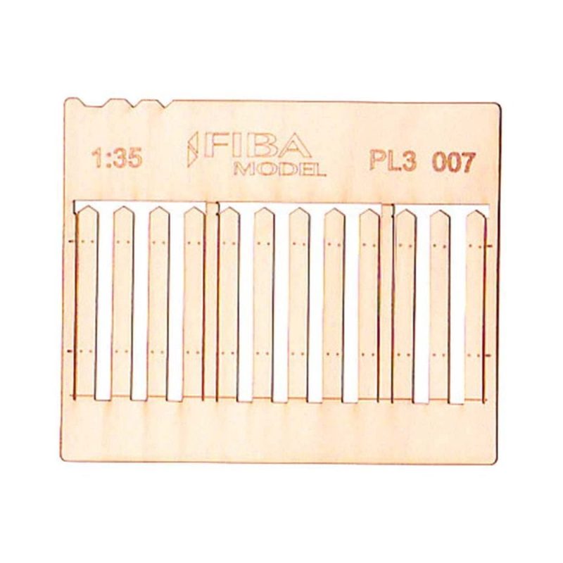 Stockade Fence Boards Standard Size (2pcs) Model Scene PL3-007