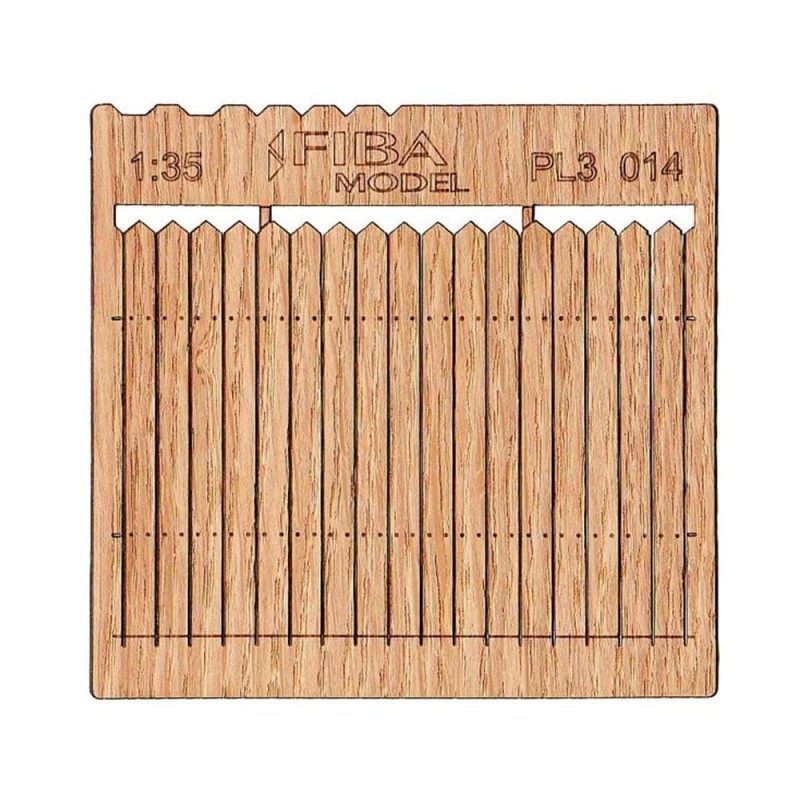 Stockade (Tall) Fence (2pcs) Model Scene PL3-014