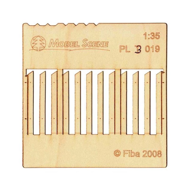 Stockade Fence Boards Wider Size (2pcs) Model Scene PL3-019
