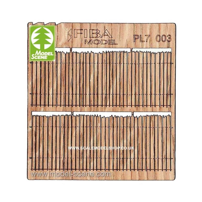 1/72 Wooden Fences - Rough Cut Cedar Privacy Ii. Model Scene PL7-003