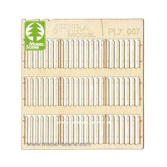 1/72 Wooden Fences - Stockade Boards - Standard Size Model Scene PL7-007 1/72 Wooden Fences - Stockade Boards - Standard Size Model Scene PL7-007