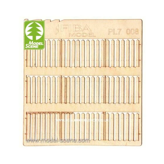 1/72 Wooden Fences - Stockade Boards - Wider Size Model Scene PL7-008 1/72 Wooden Fences - Stockade Boards - Wider Size Model Scene PL7-008