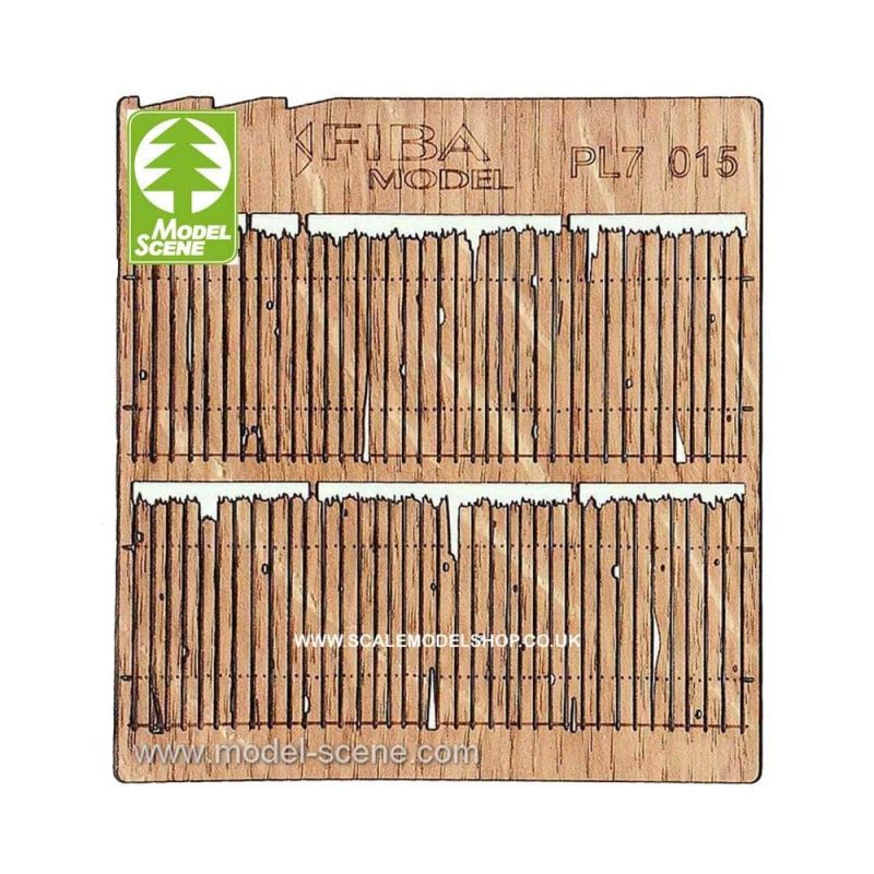 1/72 Wooden Fences - Wooden Rotten Model Scene PL7-015