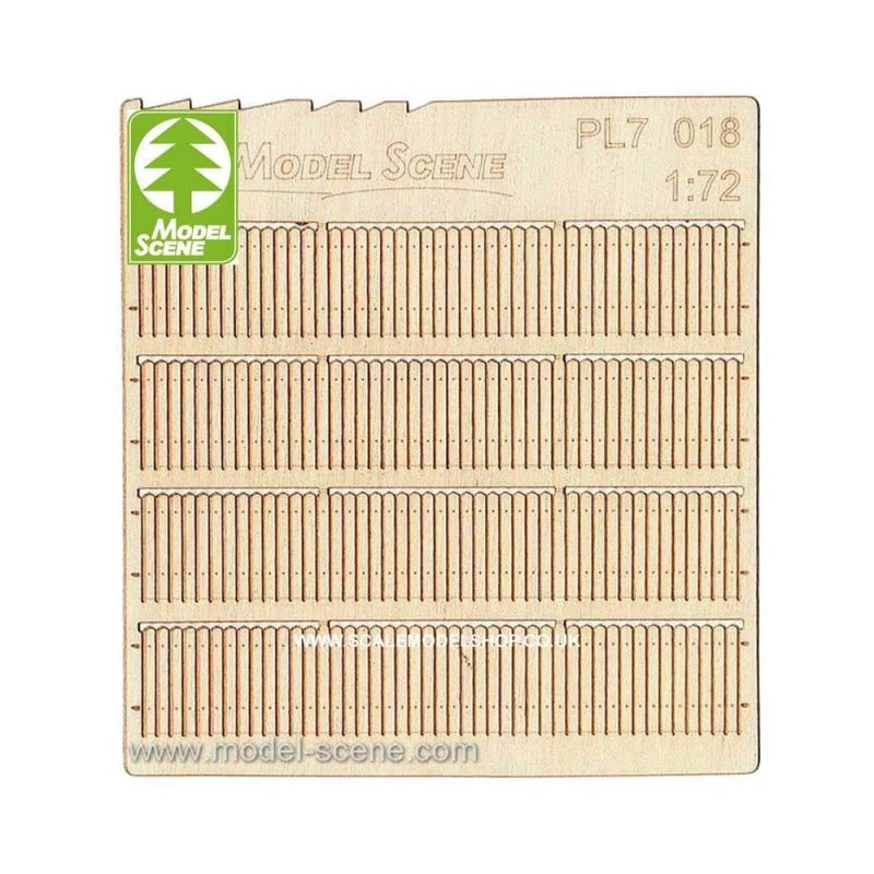 1/72 Wooden Fences - Stockade Privacy Model Scene PL7-018
