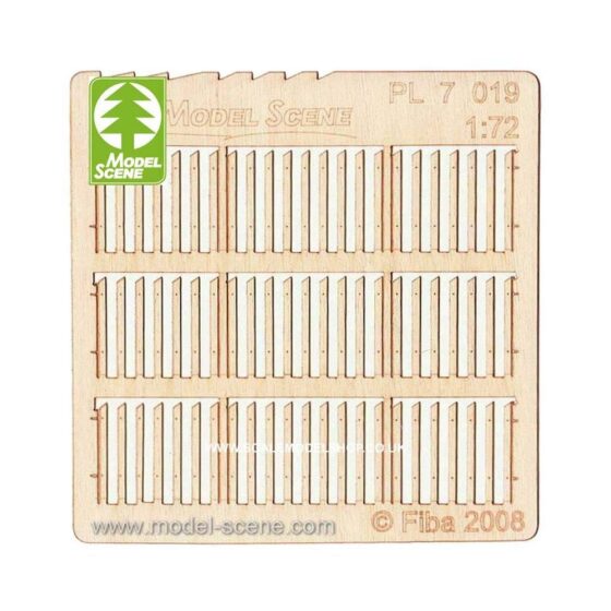 1/72 Wooden Fences - Stockade Boards - Wider Size Model Scene PL7-019 1/72 Wooden Fences - Stockade Boards - Wider Size Model Scene PL7-019