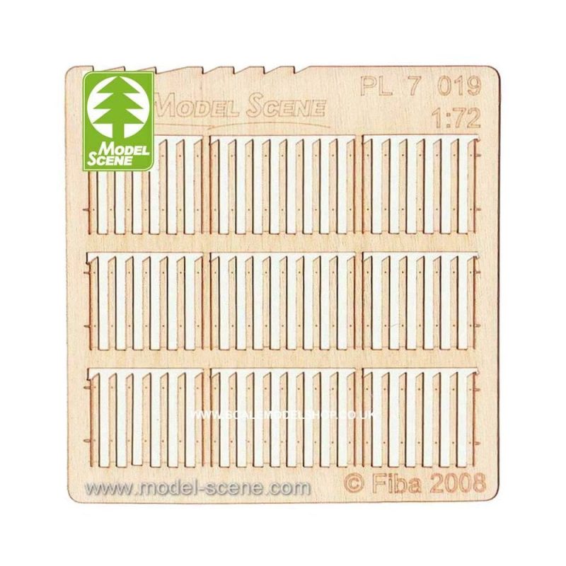 1/72 Wooden Fences - Stockade Boards - Wider Size Model Scene PL7-019