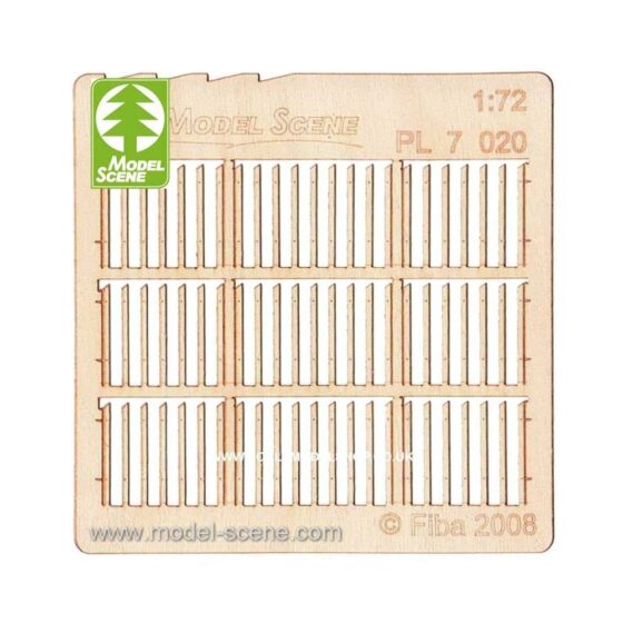 1/72 Wooden Fences - Stockade Boards - Standard Size Model Scene PL7-020 1/72 Wooden Fences - Stockade Boards - Standard Size Model Scene PL7-020