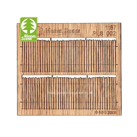 1/87 - HO Wooden Fences - Rough Cut Cedar Privacy Ii. Model Scene PL8-003 1/87 - HO Wooden Fences - Rough Cut Cedar Privacy Ii. Model Scene PL8-003