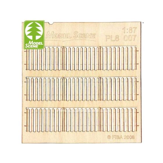 1/87 - HO Wooden Fences - Stockade Boards - Standard Size Model Scene PL8-007