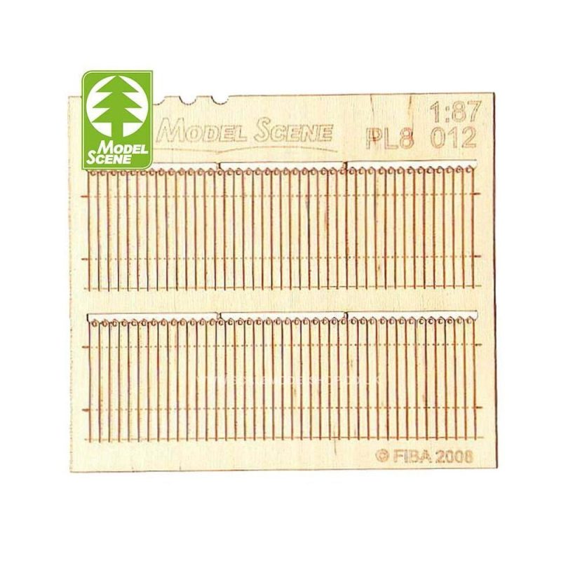 1/87 - HO Wooden Fences - Decorative European Wooden Model Scene PL8-012