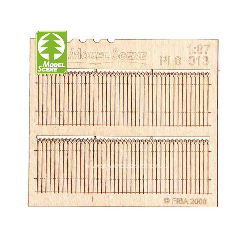 1/87 - HO Wooden Fences - Decorative European Wooden Model Scene PL8-013