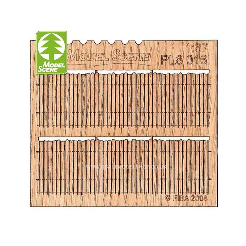 1/87 - HO Wooden Fences - Wooden Irregular Cut I. Model Scene PL8-016 1/87 - HO Wooden Fences - Wooden Irregular Cut I. Model Scene PL8-016