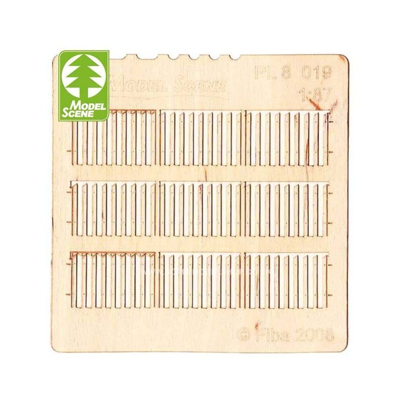 1/87 - HO Wooden Fences - Stockade Boards - Wider Size Model Scene PL8-019
