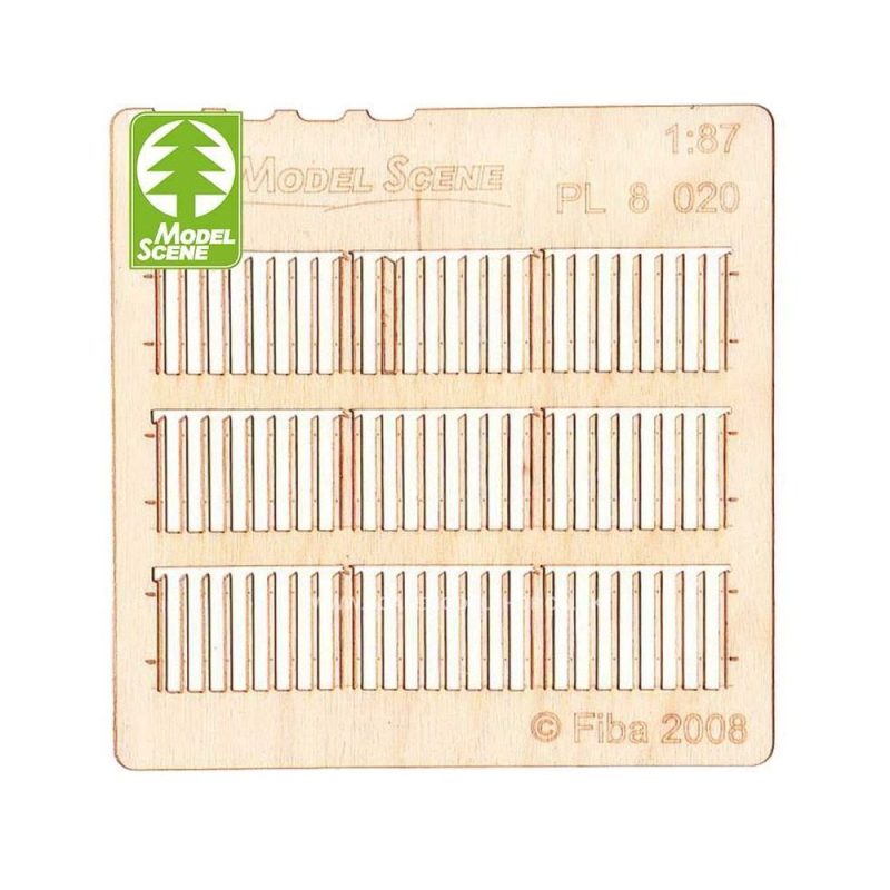1/87 - HO Wooden Fences - Stockade Boards - Standard Size Model Scene PL8-020