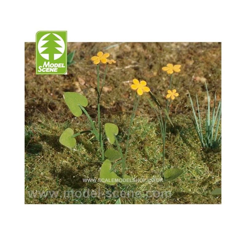 1/45-1/48 Leaves Marsh Marigold Model Scene VG4-003