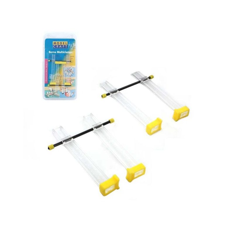 2x 80mm Berna Small Multi Clamps Modelcraft S-PCL8710/2 2x 80mm Berna Small Multi Clamps Modelcraft S-PCL8710/2