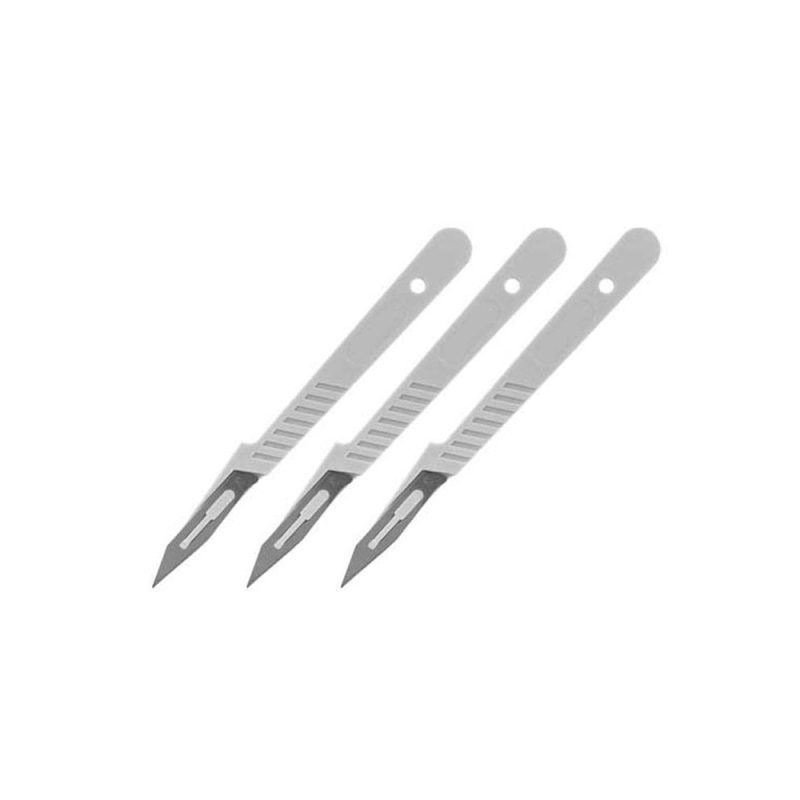 3pk Disposable Scapel Knife Modelcraft PKN1007/3