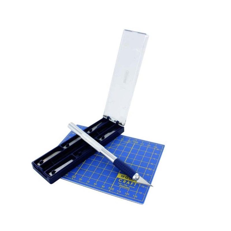 Craft Knife and A6 Cutting Mat Set Modelcraft PKN2008