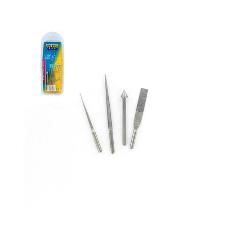 4 Pce Diamond Reamer & File Accessory Set Modelcraft PFL6009/S