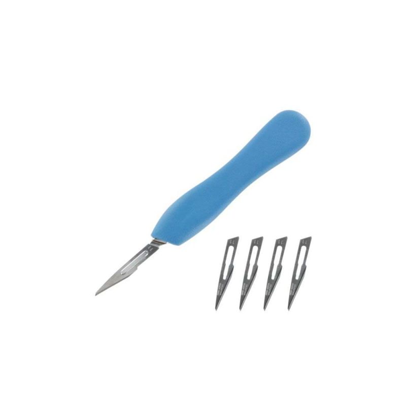 Plastic Scalpel Handle With No.11 Blades Modelcraft PKN5002/11