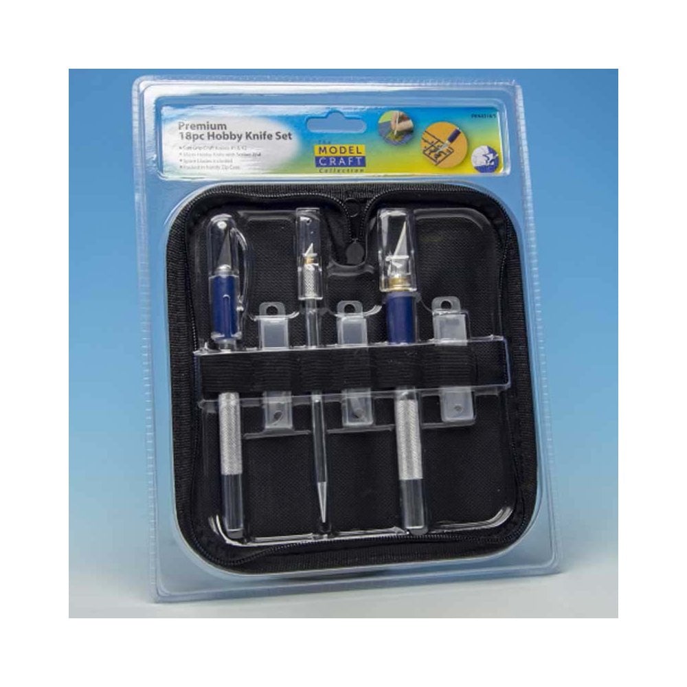 Premium 18pc Hobby Knife Set Modelcraft PKN4318/S Premium 18pc Hobby Knife Set Modelcraft PKN4318/S
