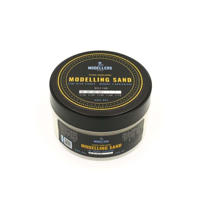 200ml Modelling Sand Fine With Stones Modellers World MWS001 200ml Modelling Sand Fine With Stones Modellers World MWS001
