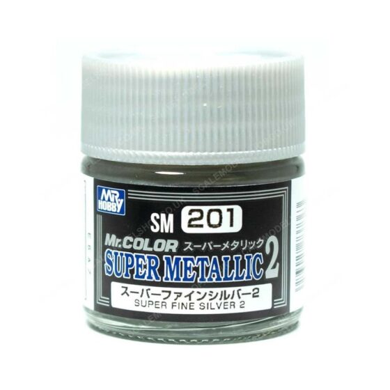 Mr Hobby - Super Metallic II - 10ml Super Fine Silver Mr Color | SM-201
