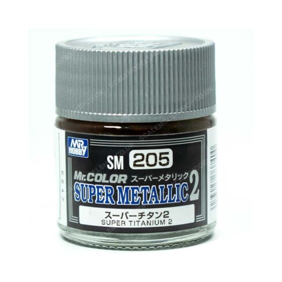 Mr Hobby - Super Metallic II - 10ml Super Titanium Mr Color | SM-205