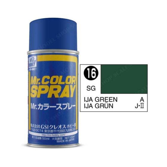 100ml IJA Green Mr Color Spray S-016 100ml IJA Green Mr Color Spray S-016