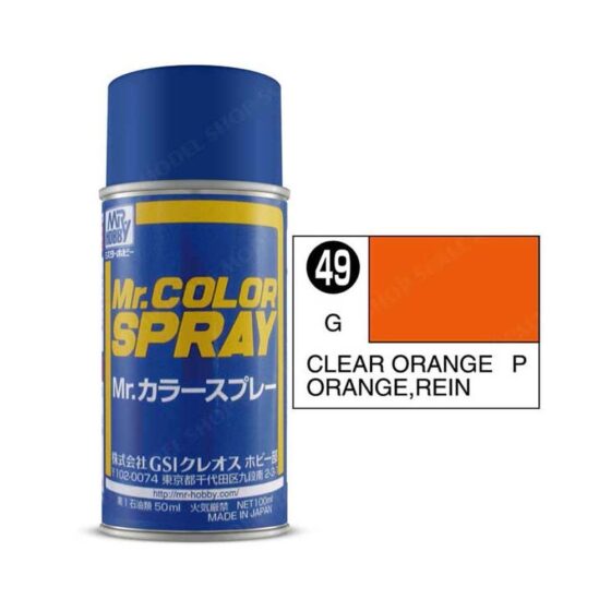 100ml Clear Orange Mr Color Spray S-049 100ml Clear Orange Mr Color Spray S-049