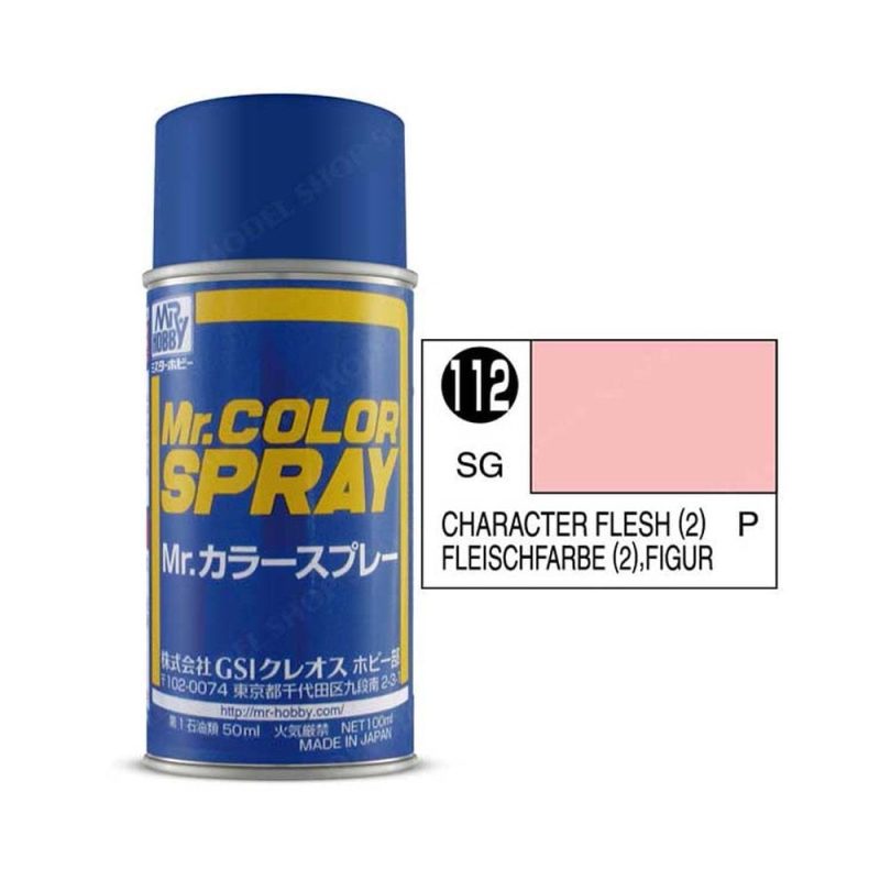 100ml Character Flesh (2) Mr Color Spray S-112 100ml Character Flesh (2) Mr Color Spray S-112