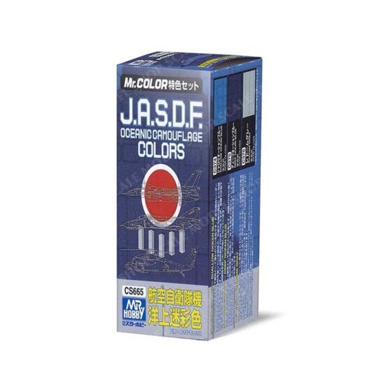 Mr Hobby - J.A.S.D.F. Oceanic Camouflage Color Set CS665 Mr Hobby - J.A.S.D.F. Oceanic Camouflage Color Set CS665