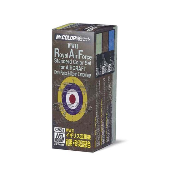 Mr Hobby - WWII R.A.F. Standard Color Set For Aircraft Early Period CS683 Mr Hobby - WWII R.A.F. Standard Color Set For Aircraft Early Period CS683
