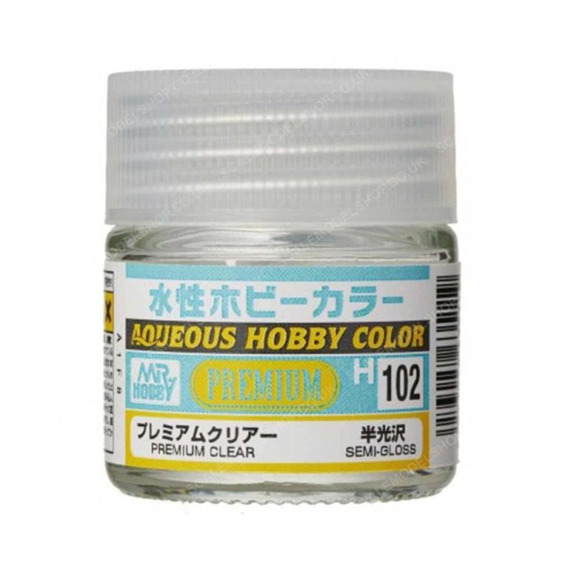Mr Hobby Aqueous - Premium Clear Semi-Gloss (10ml) H-102