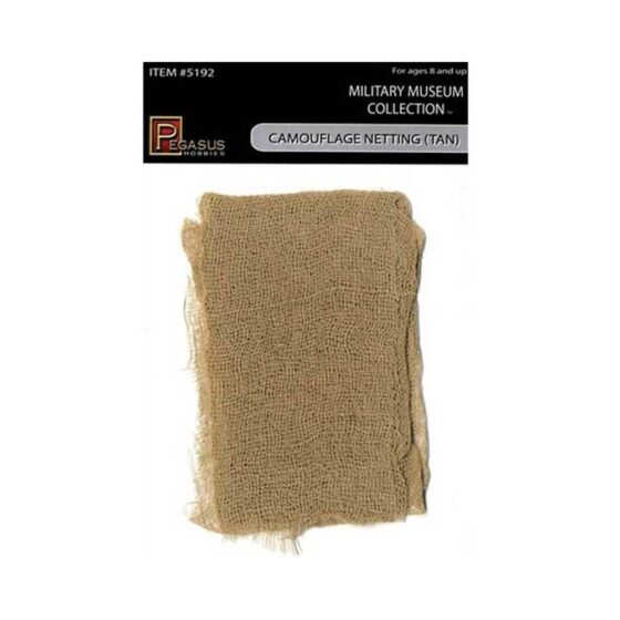 28mm Camouflage Netting (Tan) Pegasus Hobbies PG5192 28mm Camouflage Netting (Tan) Pegasus Hobbies PG5192