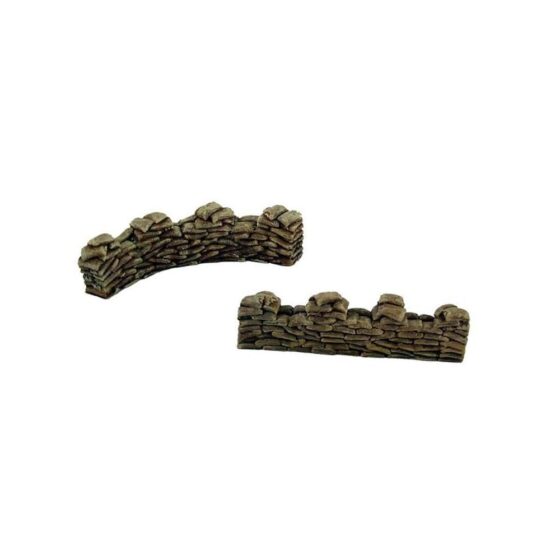 Sand bags (2 each 4' straight 4' curve - 28mm) Pegasus Hobbies PG5208 Sand bags (2 each 4' straight 4' curve - 28mm) Pegasus Hobbies PG5208