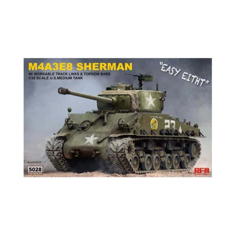 Rye Field Models Sherman M4A3E8 with Workable Tracks (1/35) RM5028