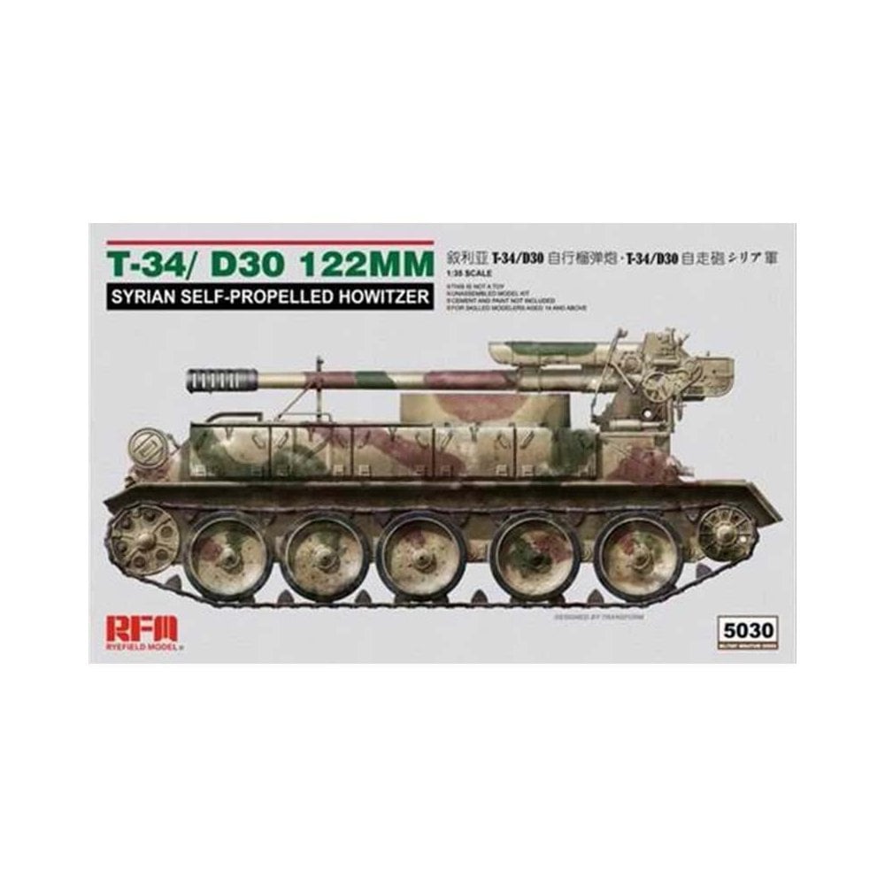 1/35?T-34/D-30 122Mm Syrian Self-Propelled Howitzer Rye Field Models RM5030 1/35?T-34/D-30 122Mm Syrian Self-Propelled Howitzer Rye Field Models RM5030
