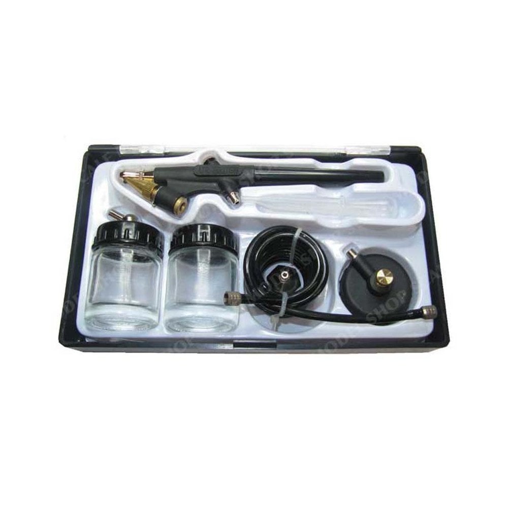 Airbrush Single-Action Siphon Feed 2 Jars Scale Model Shop BD-138 Airbrush Single-Action Siphon Feed 2 Jars Scale Model Shop BD-138