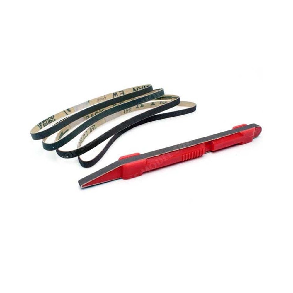 6mm Finger Belt Sander with 4 Extra Sanding Belts 6mm Finger Belt Sander with 4 Extra Sanding Belts