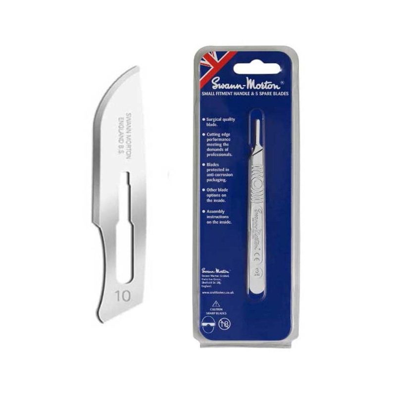 Swann Morton No.3 Metal Handle Set with 5x No.10 Blades 9209