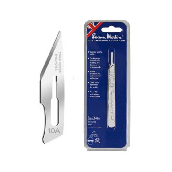 Swann Morton No.3 Metal Handle Set with 5x No.10A Blades 9210 Swann Morton No.3 Metal Handle Set with 5x No.10A Blades 9210