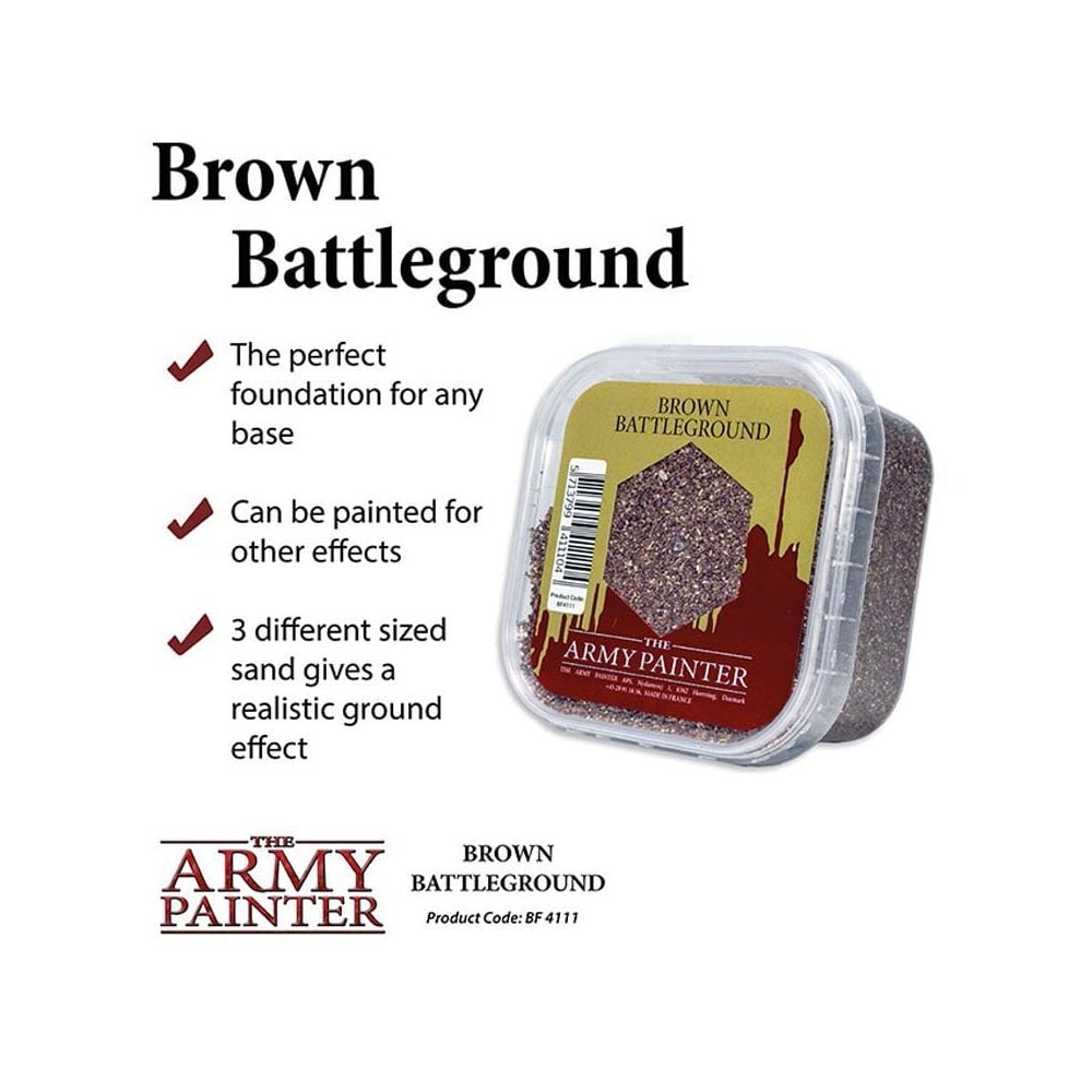 The Army Painter Battlefields: Basing Brown BF4111 The Army Painter Battlefields: Basing Brown BF4111