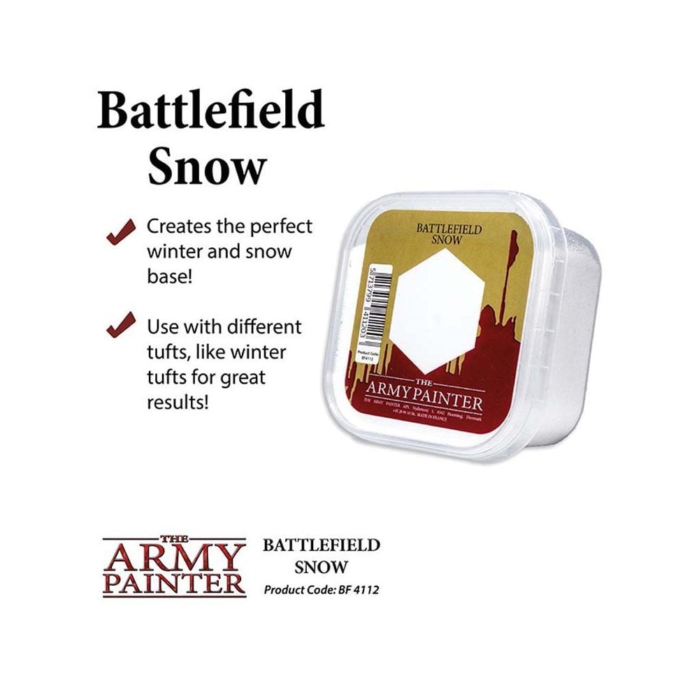 The Army Painter Battlefields: Basing Snow BF4112 The Army Painter Battlefields: Basing Snow BF4112