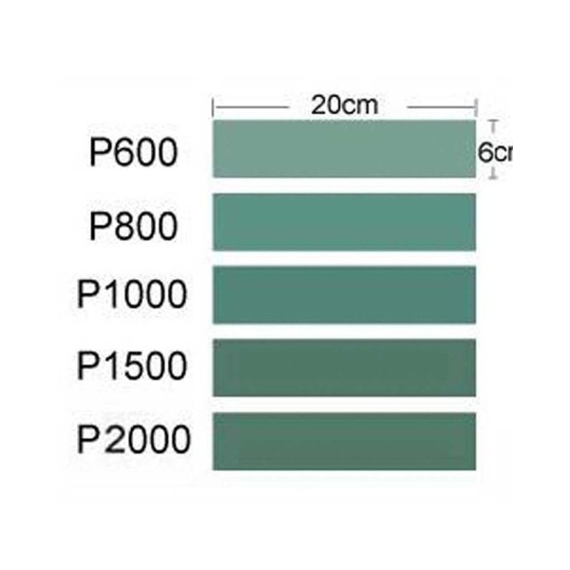 Sandpaper 600, 800, 1000, 1500, 2000 Grit Trumpeter 09950