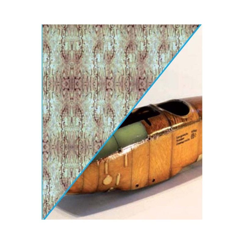 1/72 Woodgrain Decal Aircraft Fine Uschi van der Rosten 1001