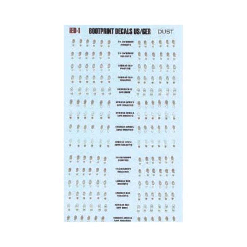 1/35 Bootprint Decals Dust Effect Uschi van der Rosten 1012 1/35 Bootprint Decals Dust Effect Uschi van der Rosten 1012