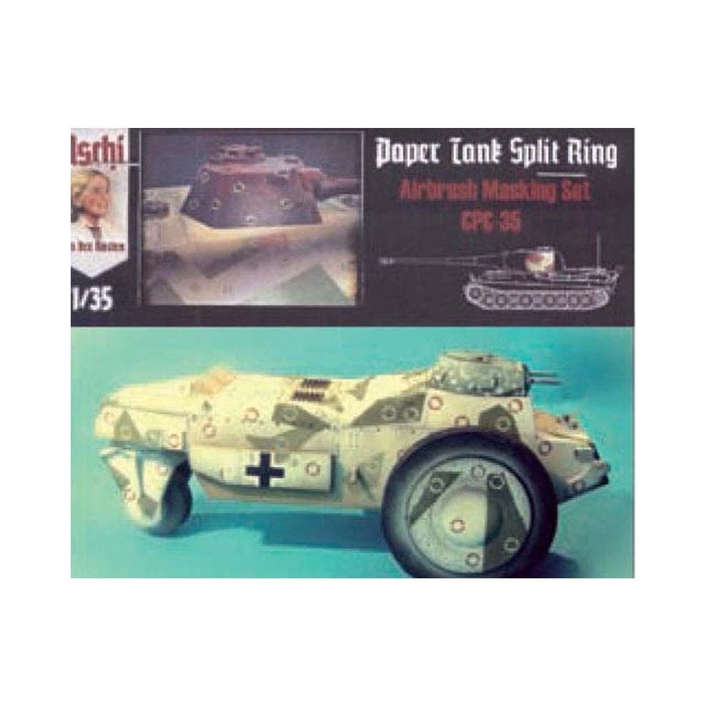 1/35 German Split Ring Camo Paper Tank Masks Uschi van der Rosten 2007 1/35 German Split Ring Camo Paper Tank Masks Uschi van der Rosten 2007