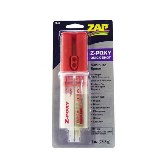 Zap Z-Poxy 5 Minute Epoxy (1oz) PT36 Zap Z-Poxy 5 Minute Epoxy (1oz) PT36