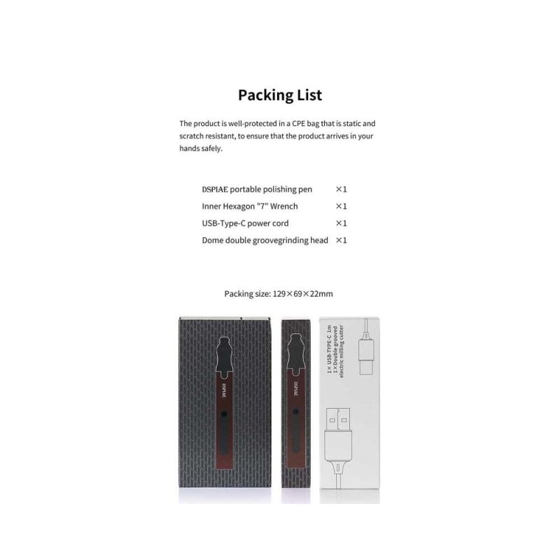 DSPIAE Portable Electric Sanding Pen ES-P